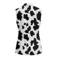 thumbnail image 3 of Uorisanigo Cow Print Women's Vest with Pockets Open Front Sleeveless Womens Waistcoat Vest Size S Lightweight Blazers Suit Vests Top Dressy, 3 of 7