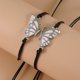 thumbnail image 3 of Lot de 2 bracelets assortis Pinky Promise Coeur d'amour réglable pour les couples Meilleurs amis Couple Amitié Relation Petit ami Petite amie Bijoux de famille JAMW Sencillez, 3 of 5