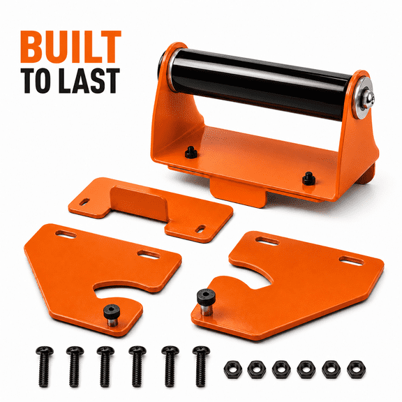 Rekopi Hinge & Handle Kit for Blackstone Griddles (28”/36”/44”) - Transform Hard Lid into Flip-Up Hood - Heavy Duty Steel Grill Covers Accessory (Orange)