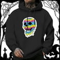 thumbnail image 2 of Black Hoodie Men Mend Hoodies Men's Sweat Shirt Men Long Sweatshirt Snowboard Hoodie Heavy Blend Men's Halloween Hooded Sweatshirt Black XXL, 2 of 4