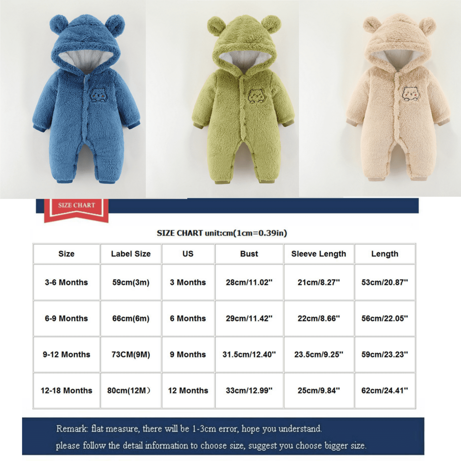 Outfits 43cm Combinaison Ours Baby Born 43cm - Grenouillère Peluche Avec Capuche Costume Ourson Bébé