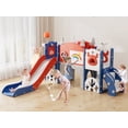 thumbnail image 6 of KORIMEFA Toddler Slide Set with Golf, Basketball Hoop, Kids Slide for Toddlers Age 1-4, Climber Slip and Slides, Baby Outdoor Toys, 6 of 16