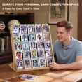 thumbnail image 7 of Card Display Stand, 5-Tier Trading Card Display, Wooden Graded Baseball Sports Card Display, Trading Card Display Case for Card Collection & Show,Brown, 7 of 7