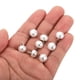 thumbnail image 3 of Botones de perla de 10mm, 100 piezas, botones grandes de perlas falsas blancas con shank para manualidades, costura de ropa, blanco, 3 of 5