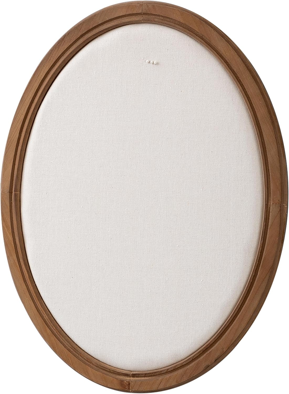 SOFE Oval Framed Linen Bulletin Board 21" x 17", Unique Fabric Pin Boards for Walls, Hanging Vision Board, Message Display Notice Memory Board for Office Home and School with Pins