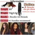 thumbnail image 5 of SEGO Goddess Faux Locs Crochet Hair Braids Synthetic Braiding Hair Deep Wave Curly Ends Locs Hair Extension Ombre New Style Fashion and Bouncy Dreadlocks Hairstyles, 5 of 7