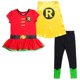 thumbnail image 1 of Vestido con leggings y capa de cosplay de Robin para niñas pequeñas de DC Comics 5T, 1 of 9