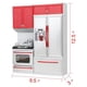 thumbnail image 4 of Red Mini Kitchen Pretend Play Cooking Set Cabinet Stove Toy Gift, 4 of 8