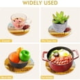 thumbnail image 5 of SKYSONIC Autumn Tree Coins Bird Pot Holders Trivets, 2 Pcs Heat Resistant Trivets,Fall Red Yellow Cotton Thread Weave Mats for Hot Pads Pans Pot Bowl Teapot for Kitchen Decor, 5 of 7
