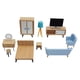 thumbnail image 1 of Dollhouse Miniature Furniture Wooden Creative Bedroom Dressing Table For Kids Action Figure Doll House Decoration Doll heqiyong LED, 1 of 2