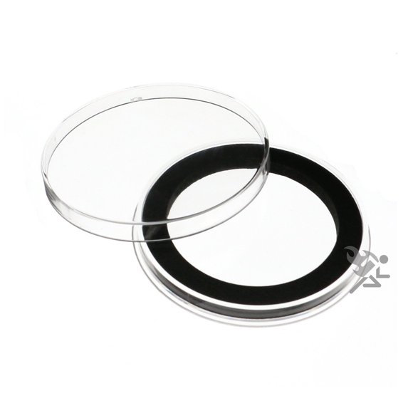 (1) Air-tite Y-50mm Black Ring Coin Holder Capsules for 2" Military Challenge Coin