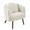 Beige, variant on Furniliving Modern Vanity Chair, Cute Petal Accent Chair with Detachable Back and Heart-shaped Pillow, Faux Fur Vanity Makeup Chair, Upholstered Armchair for Living Room, Bedroom, Home Office. Beige