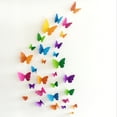 thumbnail image 5 of 3D DIY Butterfly PVC Art Decal Home Decor Wall Mural Stickers, 5 of 5