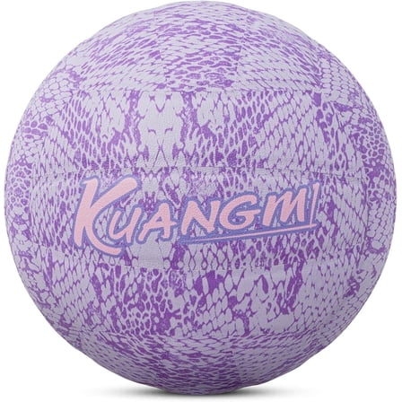 Kuangmi Purple Snake Skin Pattern Size 5 Volleyball for Game & Recreation