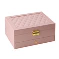 thumbnail image 1 of Caja de Almacenamiento de Joyería de Doble Capa, , Collar Grande, Anillos, Colgante Rosa DYNWAVEMX Estuche organizador de joyas, 1 of 5