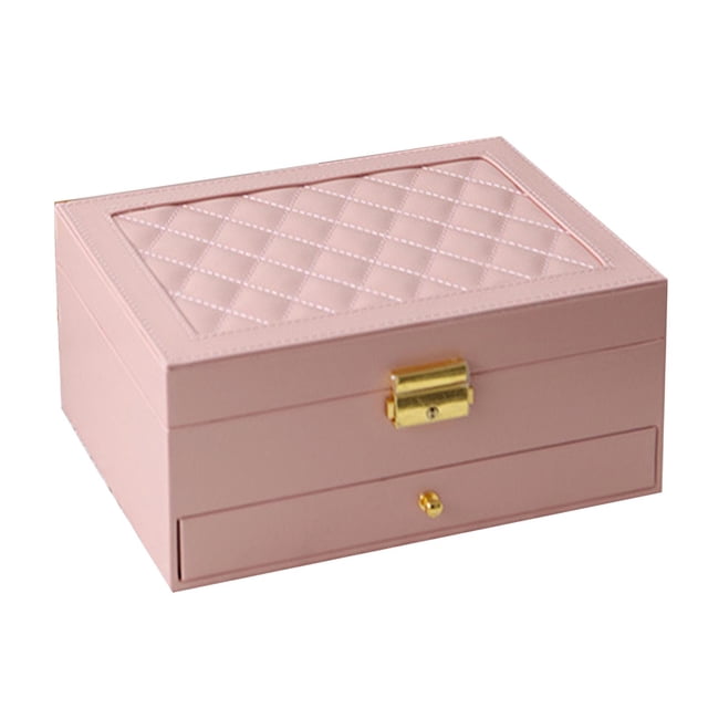 Caja de Almacenamiento de Joyería de Doble Capa, , Colr Grande, Anillos, Colgante Gloria Estuche organizador de joyas