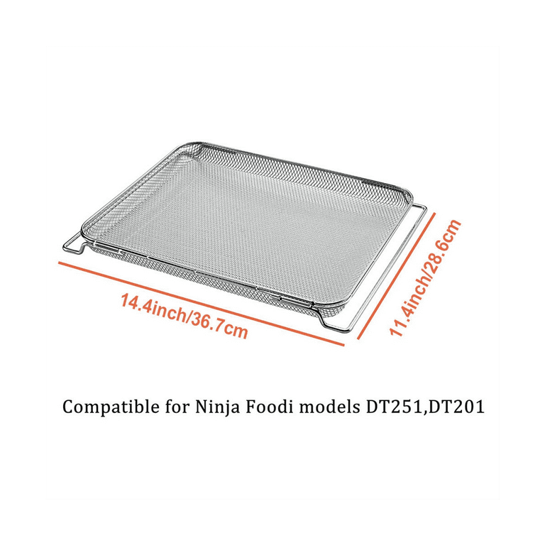 NOGIS 1 Pack Air Fry Basket Replacement for Ninja Foodi SP101 Air Fryer Oven,  Stainless Steel Air Fryer Basket Accessories for Ninja Foodi SP100,  SP101B1, SP101C 