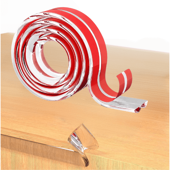 Charcrocsm Corner Protector Baby, Edge Protector, 16.4ft Clear Invisible Anti-Collision Strips, for Cabinets, Tables, Drawers, Baby Proofing