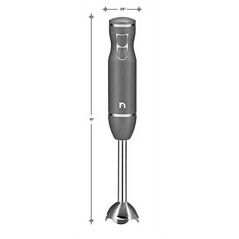 Electric Immersion Hand Blender, Food Grade Stainless Steel, 2-Speed  Control One Hand Mixer,Mixer,Chopper,Ice Crushing,Removable Blending Stick  For