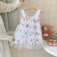 thumbnail image 2 of SUXIAN Summer Dresses For Girls Carnival Sleeveless Sequin Star Moon Embroidery Mesh Tutu Party 1 6 Years Toddler Girl Dresses White_002 3-4 Years, 2 of 4