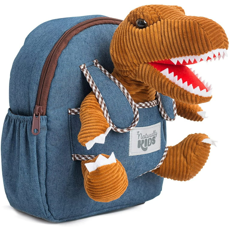🦖 Kids' Dinosaur Backpack & Green T-Rex Plush Toy — MEDIUM – 🦖 Naturally KIDS  backpacks with plush dinosaur toys & unicorn gifts 🦄
