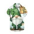 thumbnail image 2 of cllios Mens 2025 St Patricks Day Shirts Short Sleeve Shamrock Button Down Shirt Green Lucky Tshirts Hawaiian Shirt for Men Big and Tall, 2 of 4