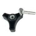thumbnail image 2 of Lawn Mower Handle Knobs Nut Bolt, Heavy Duty Triangular Handle Fastening Screw, Replacement for Lawn Mower, 1 Set, 2.13x0.88" & 1.86x0.78", 2 of 3