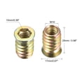 thumbnail image 3 of M10x25mm Threaded Insert Nuts Carbon Steel Zinc Plated 20 Pack, 3 of 3