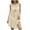 Beige, variant on Taqqpue Womens Summer Dresses Casual Round Neck Sleeveless Sundress Crochet Beach Cover Up Loose Fit Flowy Tank Dress