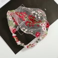 thumbnail image 4 of meidiya Boho Vintage Flower Embroidery Lace Headbands Women Girls Stretch Headband Elegant Wide Headwrap Fashion and Sport Hair Accessories for Women and Girls, 4 of 8
