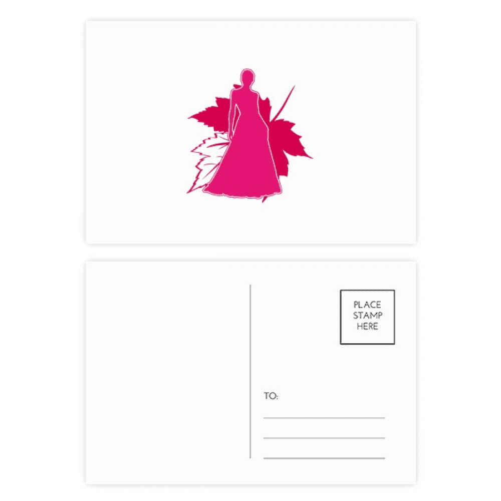 women posture shadow postcard set birthday mailing thanks greeting card