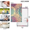 thumbnail image 2 of Coolnut Bathroom Hand Towels Set of 2 Mandala Flowers Print, Cotton Bath Towels Thin Water Absorbent Lightweight Quickdry for Bathroom Ktichen Travel Gym, 16"×28", 2 of 6