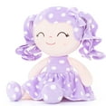 thumbnail image 6 of Gloveleya Doll Baby Dolls Soft Doll Baby Girl Gifts Curly Hair Polka Dot Dress Pink Spring Girl 12inches, 6 of 11