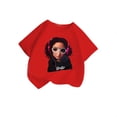 thumbnail image 1 of T-shirt à Manches Longues 2t pour Filles, Mignon Graphique Col Rond Manches Courtes Tee-Shirt d'Été Décontracté, 1 of 3