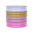 thumbnail image 7 of Gwen Studios 5/8" Gold Satin Ribbon with Sheer Scallop Edge, 3 Yards, 7 of 7