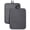 Light Gray, variant on 2 Pack Ribbed Silicone Pot Holders 7x9 Heat Resistant Matte Black Kitchen Hot Pads