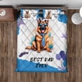 thumbnail image 4 of Happy Father's Day Best German Shepherd Cool Dad Ever Quilt Bedding Set Alsatian Dog Lover Gifts 1 Blanket Bed Cover 2 Pillowcases - 12007, 4 of 5
