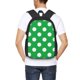 thumbnail image 4 of Fotbe Green And White Polka Dot Mochila para Hombre y Mujer - Tela Oxford 600D Resistente - Mochila Impermeable de Gran Capacidad para Escuela, Viajes y Senderismo, 4 of 6