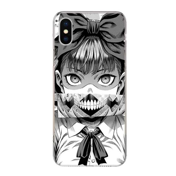 Junji Ito-funda de teléfono con diseño de Terror para iPhone, carcasa con diseño de Terror, para modelos 11, 14 Pro Max, 13, 12 Mini, 6 X, 8, 6S, 7 Plus, XS + XR, 5S, SE Fivean unisex