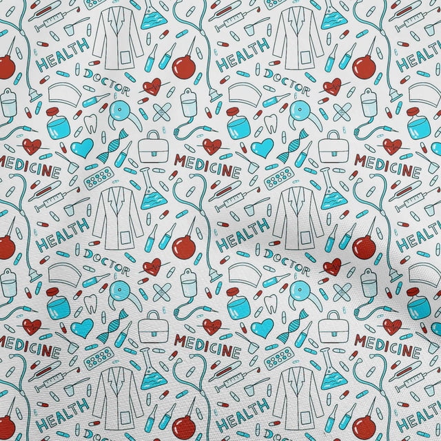 oneOone Rayon Red Fabric Tool Sewing Craft Projects Fabric Prints By Yard 56 Inch Wide