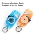 thumbnail image 6 of 120cm Heavy Duty Retractable Carabiner Keychain With Sliding Lock For Keys Tools ID Badges, 6 of 10