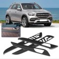 thumbnail image 2 of 4pcs Set Carbon Fibebr Style Interior Door Panel Trim with Memory Holes Fits for Mercedes Benz GLE GLS ML GL GLS320 400 Models 13-19, 2 of 4