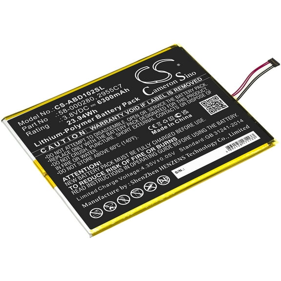 6300mAh 58-000280 2955C7 Battery for Fire HD 10.1 9th  M2V3R5