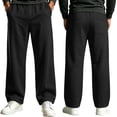 thumbnail image 4 of LONKITO Mens Sweatpants with Pockets Athletic Workout Jogger Pants Elastic Waist Drawstring Baggy Sweatpants Open Bottom Size XL, 4 of 7