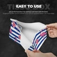 thumbnail image 5 of Lsque Pink Flamingo Printed Long Tissue Box Cover Holder, Facial Paper Organizer Dispenser,Triangle with Bottom Belt, PVC Leather Decorative Organizer, 5 of 9