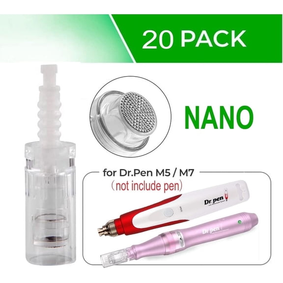 20 Pcs Round Nano Replacement Cartridges for  M7 A6 N2 M5