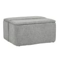 thumbnail image 1 of Lumisource Stout Contemporary Storage Ottoman in Grey Noise Fabric, 1 of 7