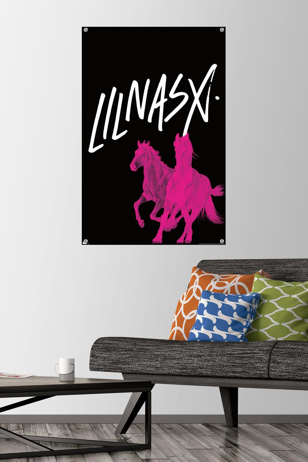 Lil Nas - Horses Wall Poster with Pushpins, 22.375" x 34"