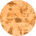 thumbnail image 1 of Ahgly Company Indoor Round Abstract Orange Modern Area Rugs, 6' Round, 1 of 4