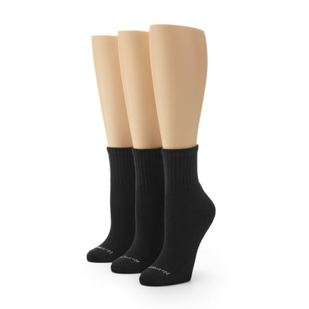 No nonsense Women s Soft & Breathable Cushioned Mini Crew Socks 3 Pair Pack  One Size